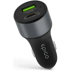 Epico 45W PD Car Charger, Auto Adapter, Grau