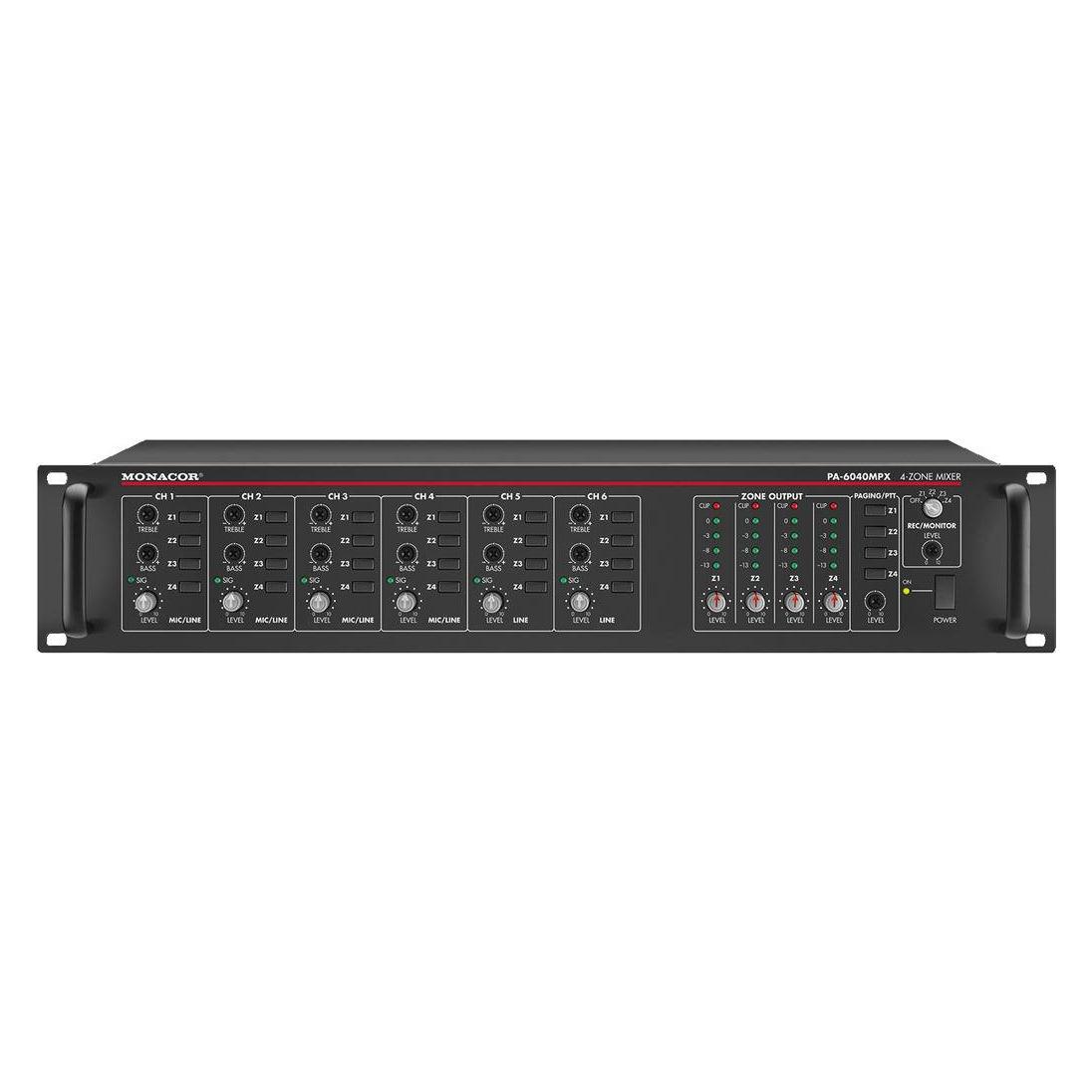 Monacor ELA-Vorverstärker PA-6040MPX 4-Zonen (PA-6040MPX)