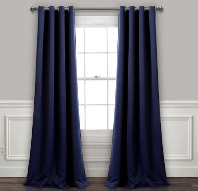 Lush Decor Insulated Grommet Blackout Curtain Panel Pair