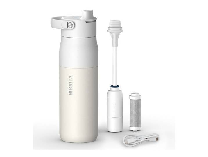 BRITA Trinkflasche BRITA LARQ iQ Digitale Filter Trinkflasche (680 ml), inkl. Hydration Tracking (App), Aktivkohle Wasserfilter & UV-C