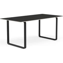 Muuto Tisch 170 x 85 cm schwarz schwarze Beine