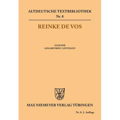 Reinke de Vos, Taschenbuch von , De Gruyter, 978-3-11-048408-3