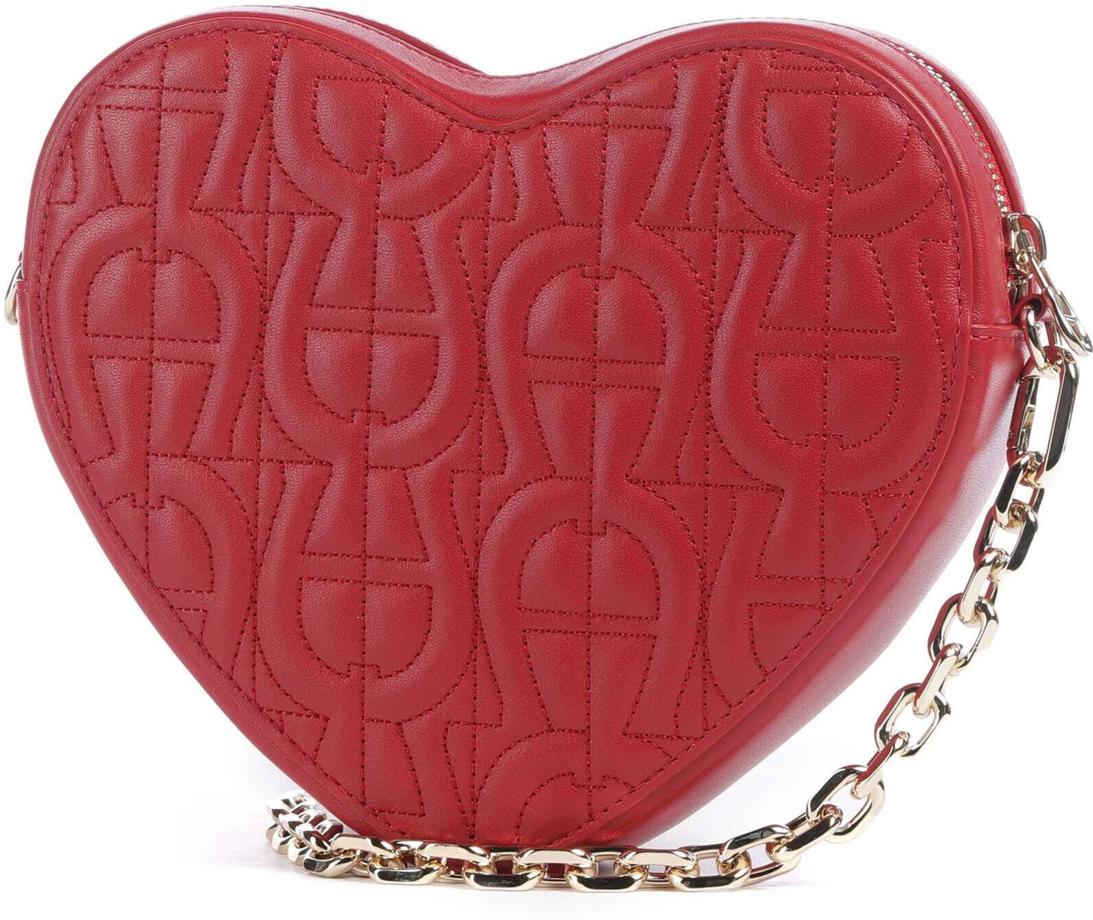 Aigner Fashion Umhängetasche aus Leder, rot