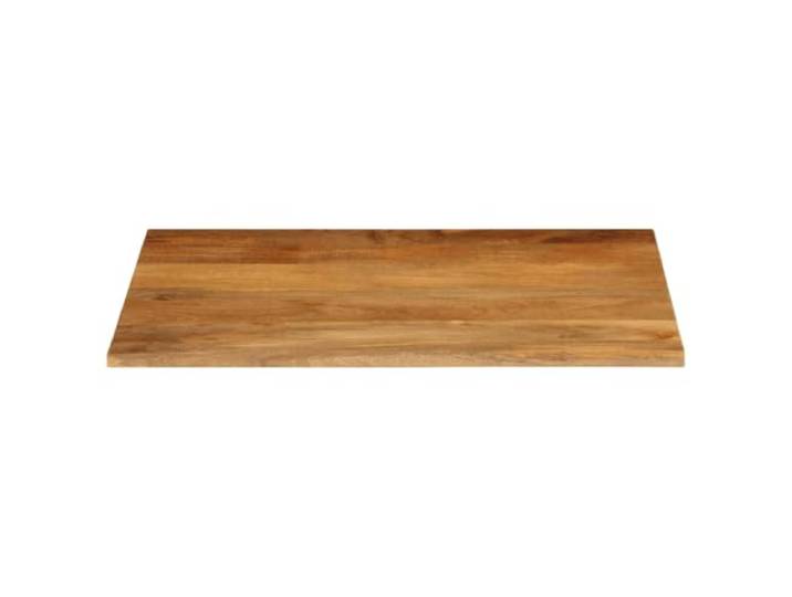 KTHLBRH Tischplatte 110 x 80 x 2,5 cm Massivholz Mangoholz Natürlicher Rand, Eichen-Finish, vielseitiger Ersatz, leicht zu reinigen