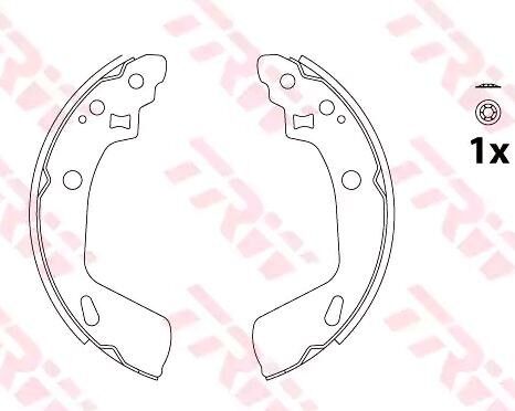 TRW GS8818 Brake Shoe Set