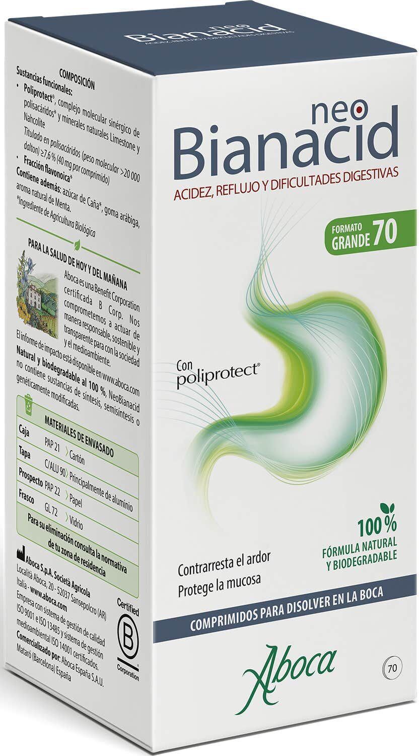 Aboca NeoBianacid Sabor Menta 70comp