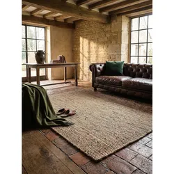 Wollteppich Boho Natur-Grün 120 x 170 cm - ERME   Kadima Design
