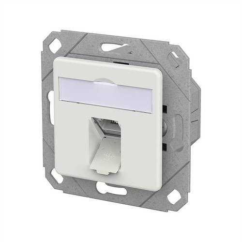 Metz Connect E-DAT C6A IDC Dose, 1 Port, UPk, verkehrsweiß