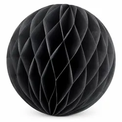 Creativery 1 Wabenball 15cm Papierkugeln Honeycomb Pompons Hängedeko Partydeko Dekoball Schwarz