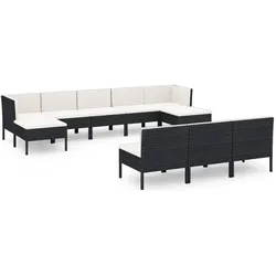 vidaXL, Gartenlounge, Azalea (2x Eckteil + 6x Mittelteil + 2x Fussstütze)