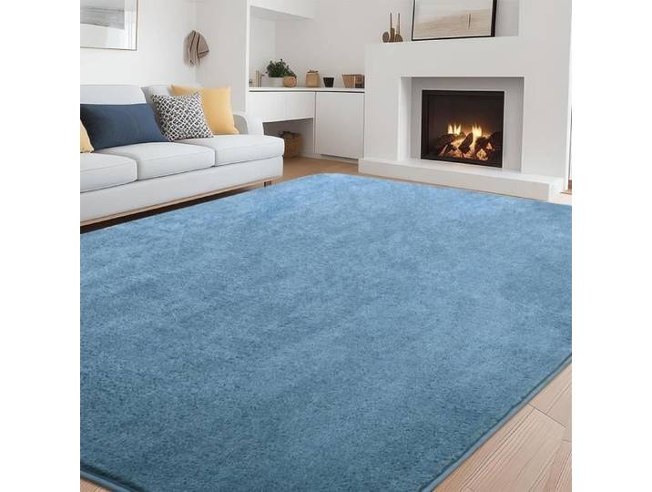 Tapis - AUCUNE - Rururug - 200 x 300 cm - Bleu foncé - Microfibre antidérapant