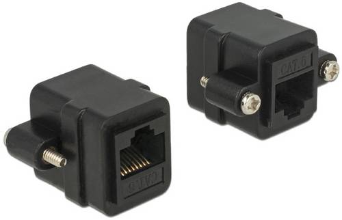 Delock RJ45 Netzwerk Adapter [1x RJ45-Buchse - 1x RJ45-Buchse] Schwarz
