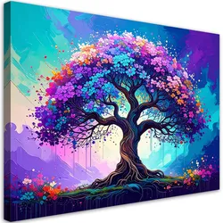 LEINWANDBILD Baum des Lebens Abstrakt 60x40cm