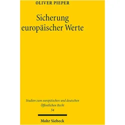 Sicherung europischer Werte, Fachbücher von Oliver Pieper