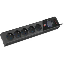 Armac, Steckdosenleiste, Z5 Black 5 AC outlet(s) (5x, CEE 7/4, 5 m)