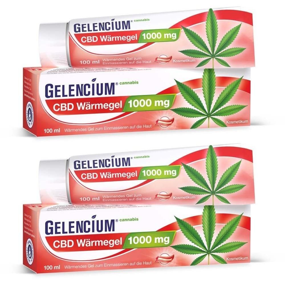 Gelencium Cannabis CBD Wärmegel 2x 2x100 ml Gel