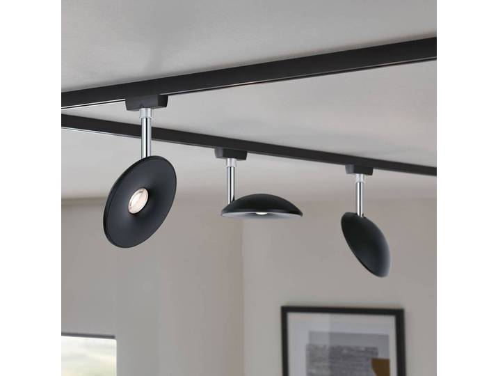 Paulmann URail LED-Spot Sphere 2.700K schwarz Sphere, dimmbar, schwarz, Kunststoff, Modern
