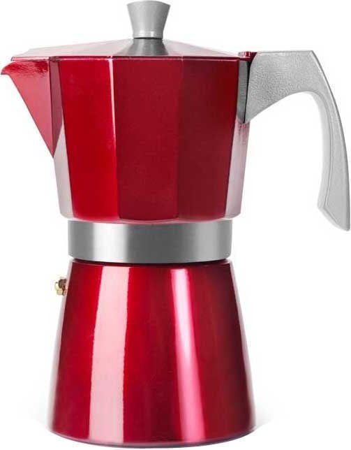 Ibili Moka-kan koffiezetapparaat, 0,3 liter, Rood