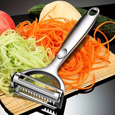 Multi Function Stainless Steel Vegetable Peeler With Dual Head Precision Design Multi Function Stainless Steel Vegetable Peeler With Dual Head Precision Design