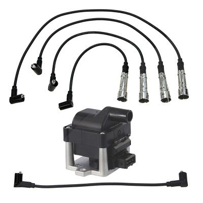 Bestprice Zündkabelsatz+Zündspule [Hersteller-Nr. 31466385] für VW, Seat