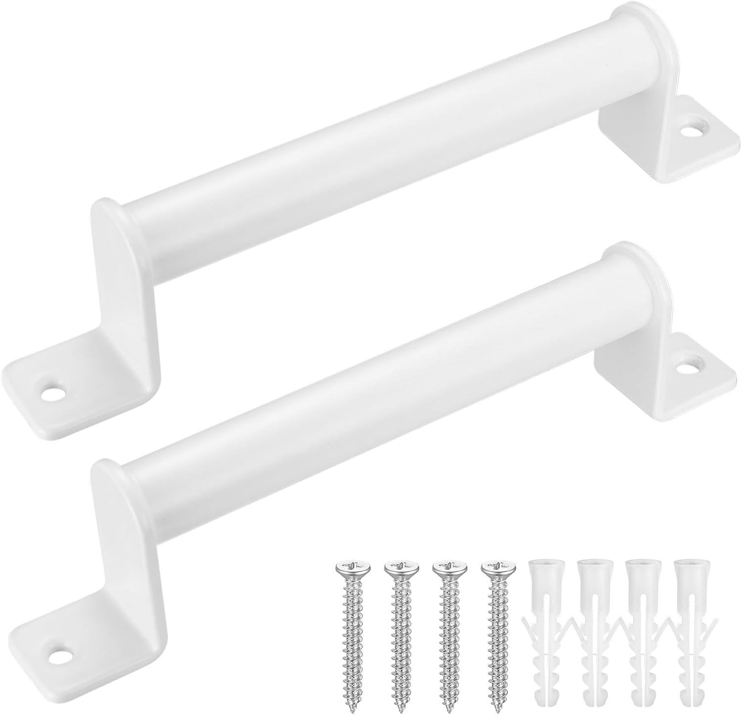 Set van 2 witte deurgrepen voor keukenkasten en meubels