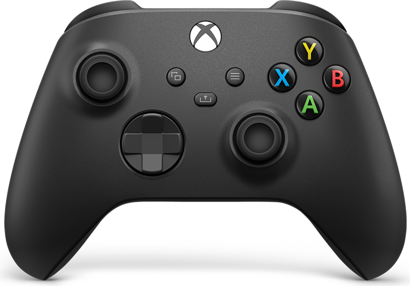 Microsoft Xbox Draadloze Controller, Zwart, Bluetooth/USB Gamepad voor Xbox One, Xbox One S en Xbox One X, QAT-00002