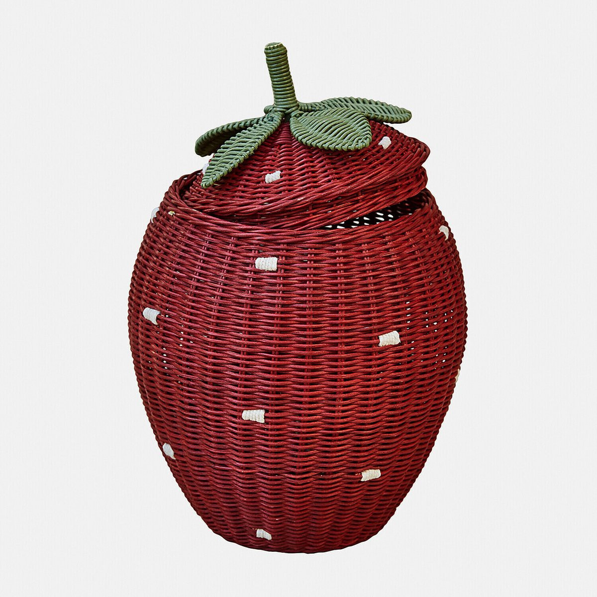 Loberon Giggleberry aardbeivormige mand rood/groen