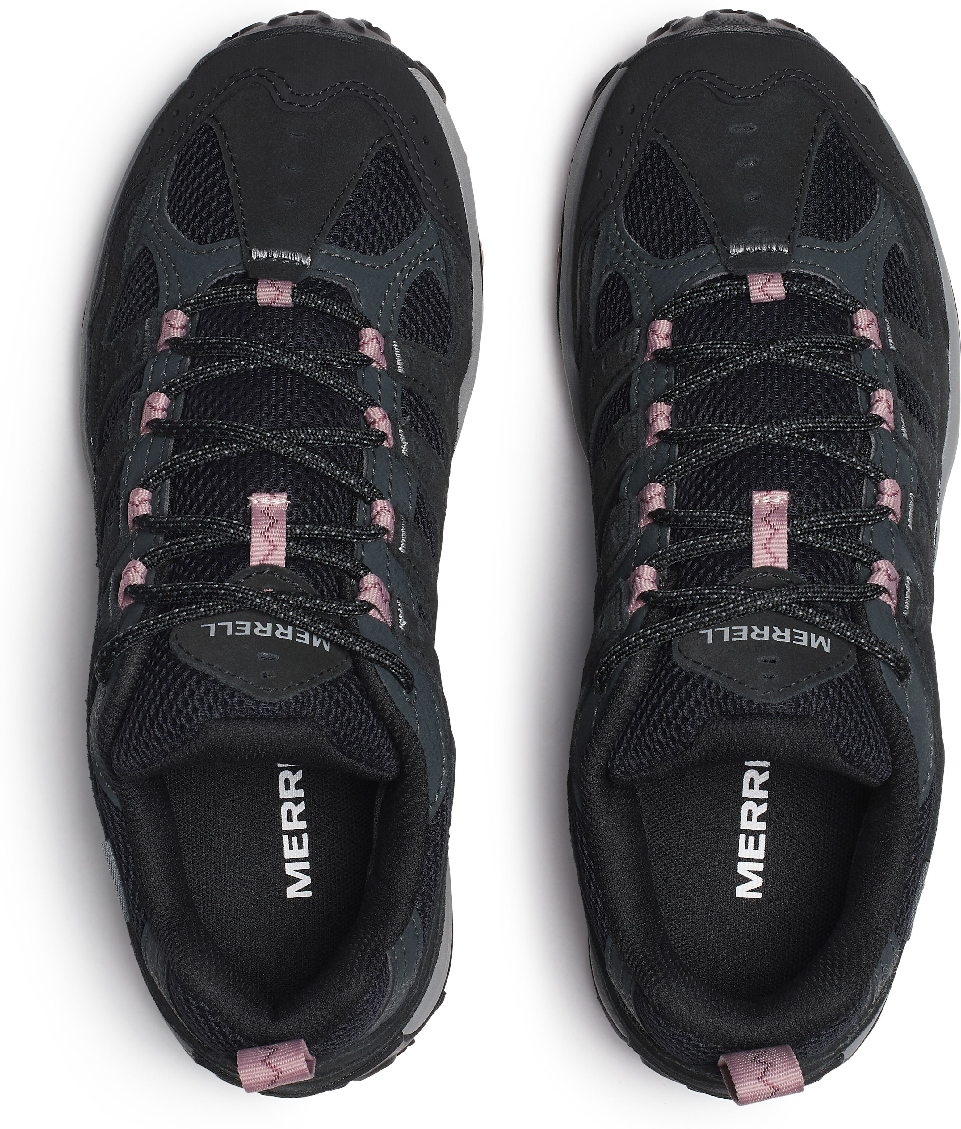 Wanderschuh MERRELL "ACCENTOR 4 WP", Damen, Gr. 37,5, Synthetik, schwarz, rosewood, Leder, Schuhe Wanderschuh schwarz, rosewood 37,5, Synthetik