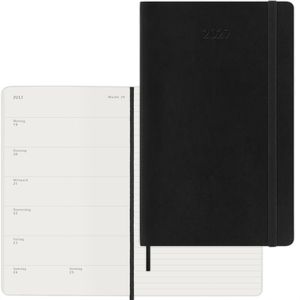 Moleskine Buchkalender Large, deutsch, Jahr 2027, A5, Notizkalender, 1 Woche = 2 Seiten