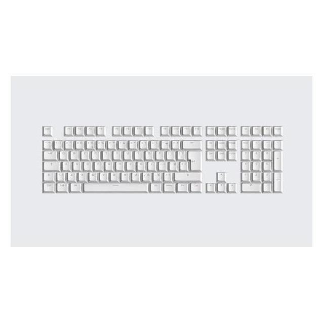 Wooting PBT Keycaps - US (ANSI) & UK (ISO) - Just White - Keycaps - Amerikansk engelsk - Hvid (KC2-USUK4-PDS-WH1)
