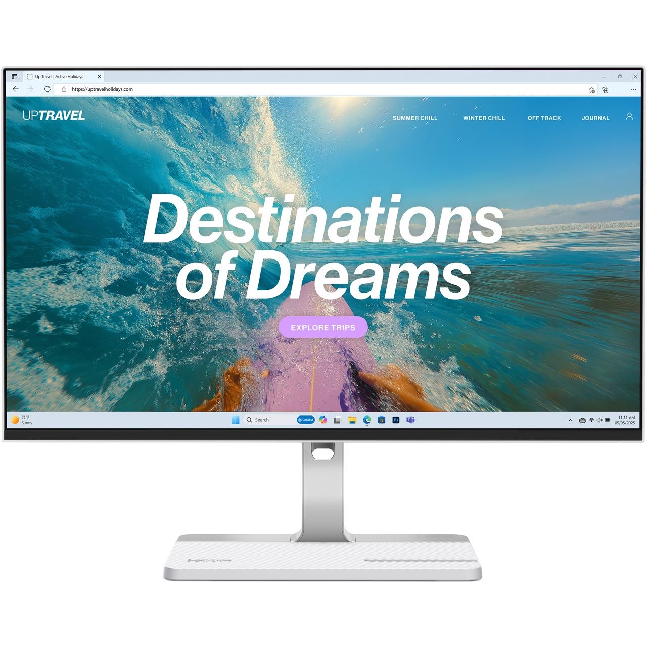 23,8" (60,47cm) Lenovo L24D-4C weiß/silber 1920x1080 1xHDMI 1.4 / 1x USB-C mit Displayport