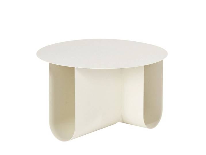Blum - Table basse ronde en métal ø60cm - Beige