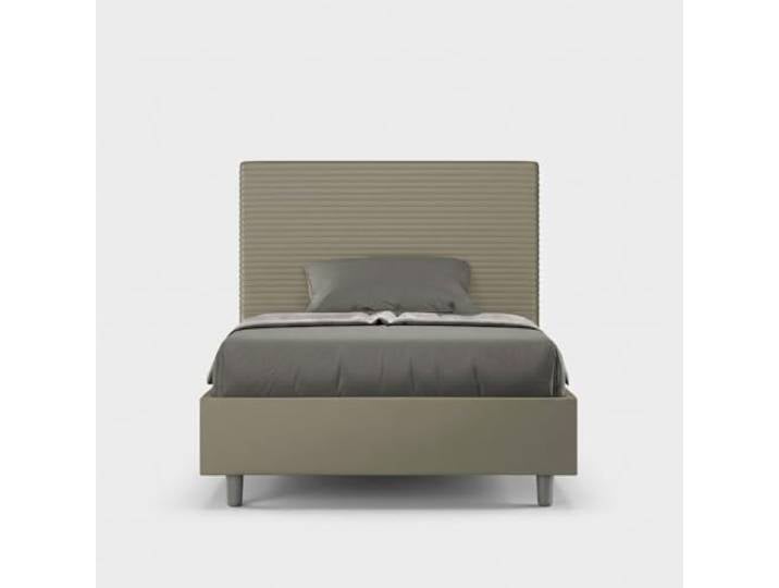 Französisches Bett mit Bettkasten 140x200 Kunstleder Focus F - Braun
