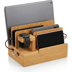 Relaxdays Ladestation, Smartwatch Zubehör, Braun