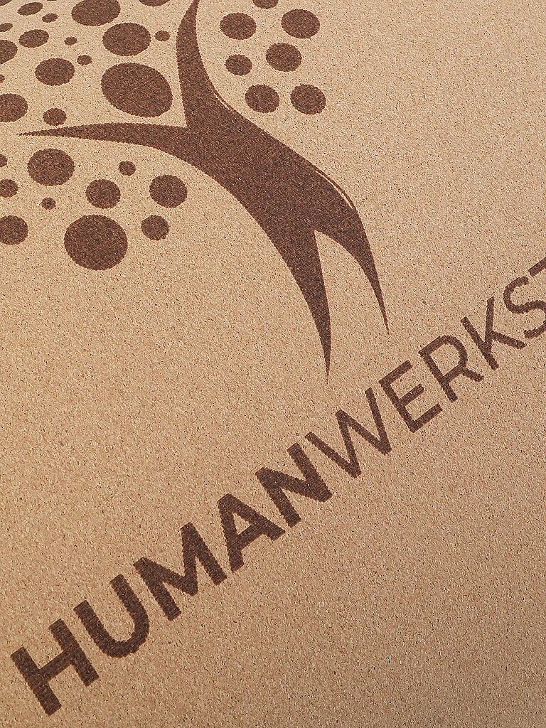 HUMANWERKSTATT Yogamatte Pro XL Kork 200 x 75cm hellbraun B