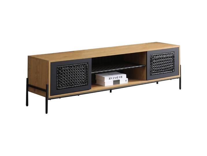 Lowboard Josua natur/schwarz MDF/Metall B 161 cm
