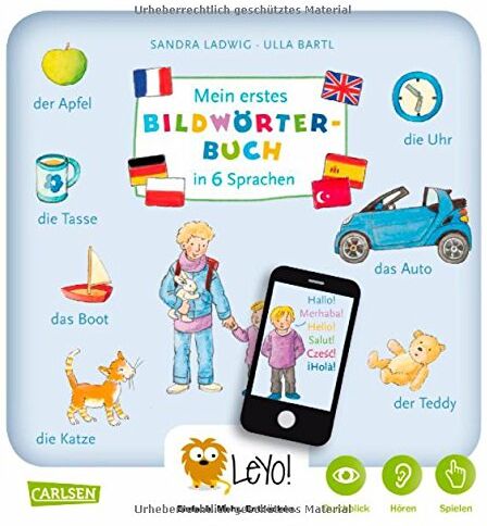 Sandra Ladwig - LeYo!: Mein erstes Bildwörterbuch in 6 Sprachen - Preis vom 02.10.2026 23:42:20 h