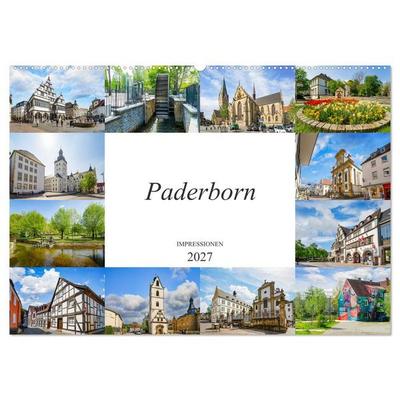 Paderborn Impressionen (Wandkalender 2027 DIN A2 quer), CALVENDO Monatskalender