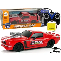 R/C Sportwagen 1:16 Rot-Weiß-Streifen Pilot
