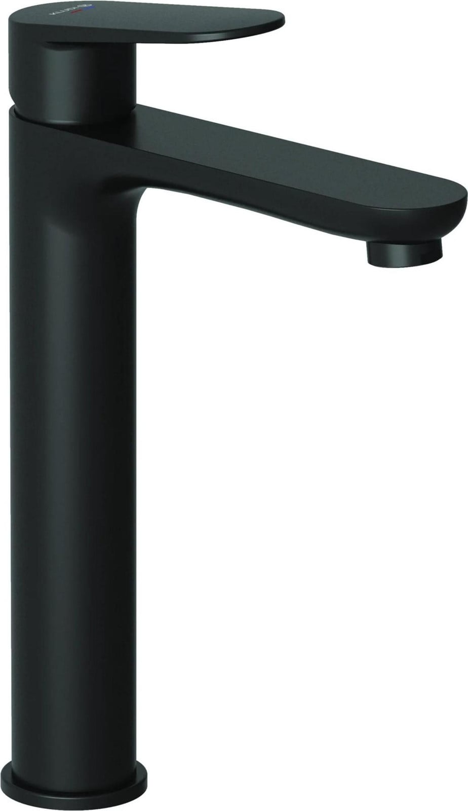 Kludi X1 wastafelbak met afvoerkraan, matzwart, 240 mm