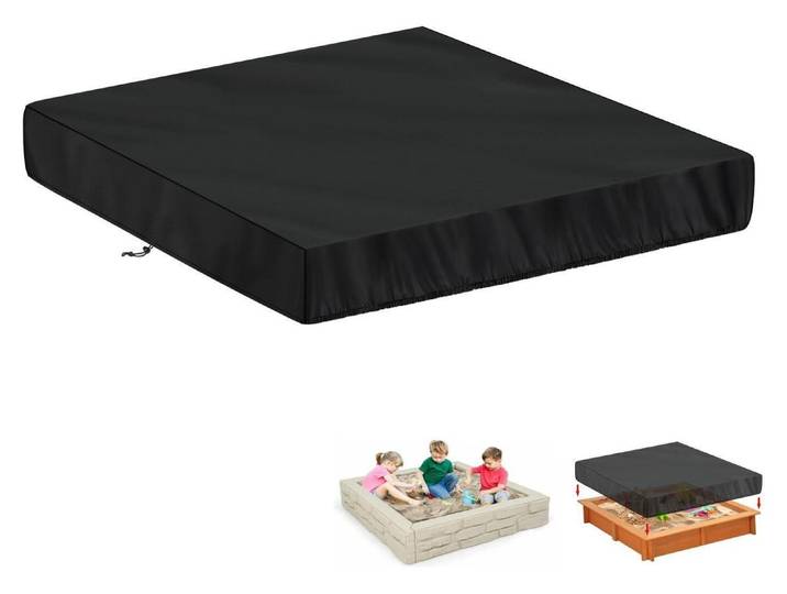 Sandkasten Abdeckplane 140x140x20cm Wasserdicht Winddicht Staubdicht 420D Oxford