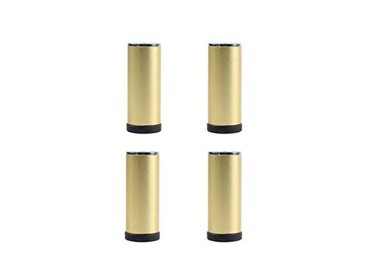 JGHITROME Möbelbeine, Möbelstützfüße, Sofa-Beine, Aluminiumlegierung, verwendet in Schlafzimmern, Badezimmern, Nachttischen und Stühlen, Sicherheitsschrankfüße (Gold, 8 cm / 3in)