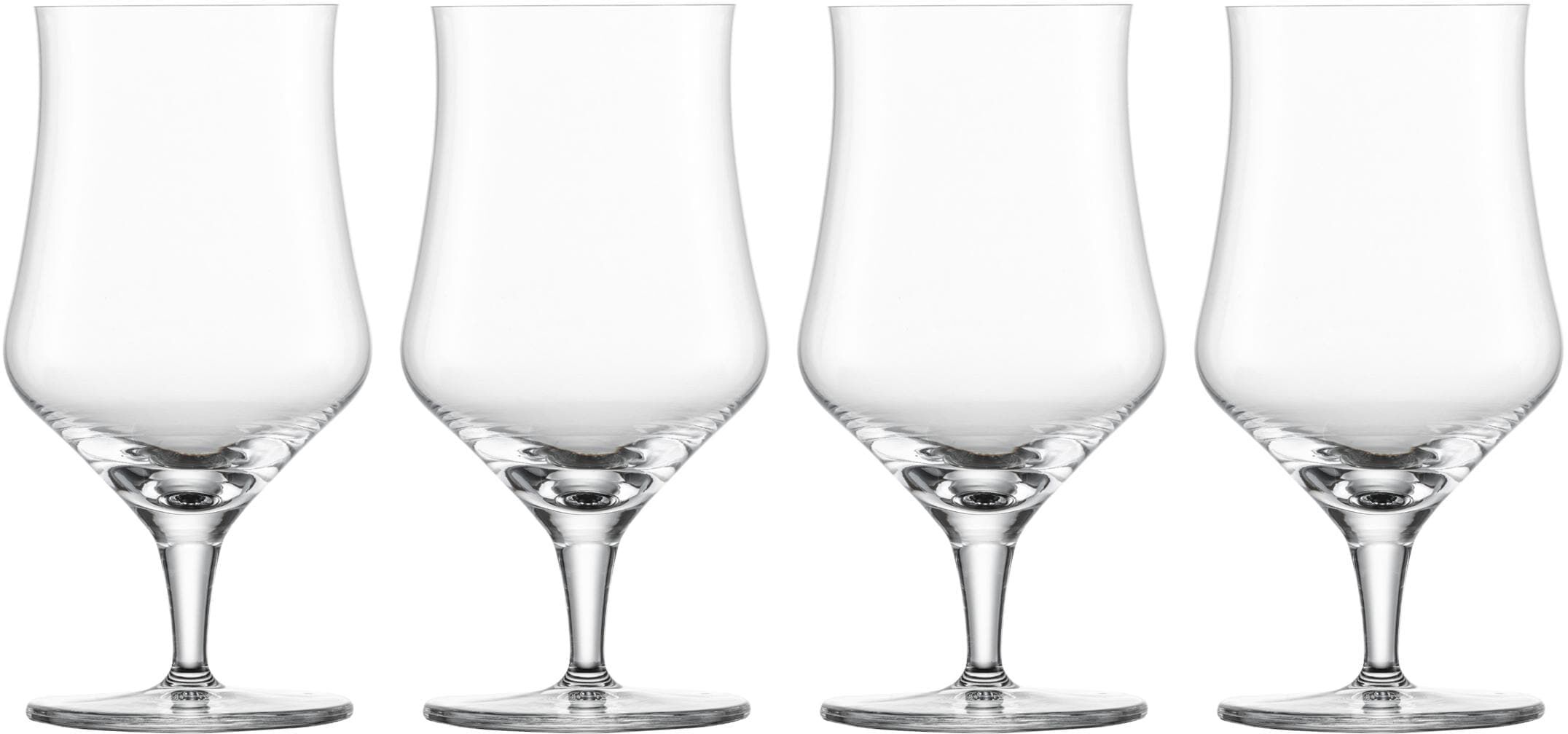 Bierglas SCHOTT-ZWIESEL "Basic Craft 300 ml, 4 Stück", transparent, H:16,5cm, Glas, Trinkgefässe, Bierglas transparent 16,5cm, 300ml