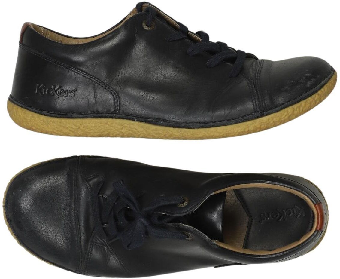 Kickers Damen Halbschuh, Schwarz, Gr. EU 39, Leder - Second Hand