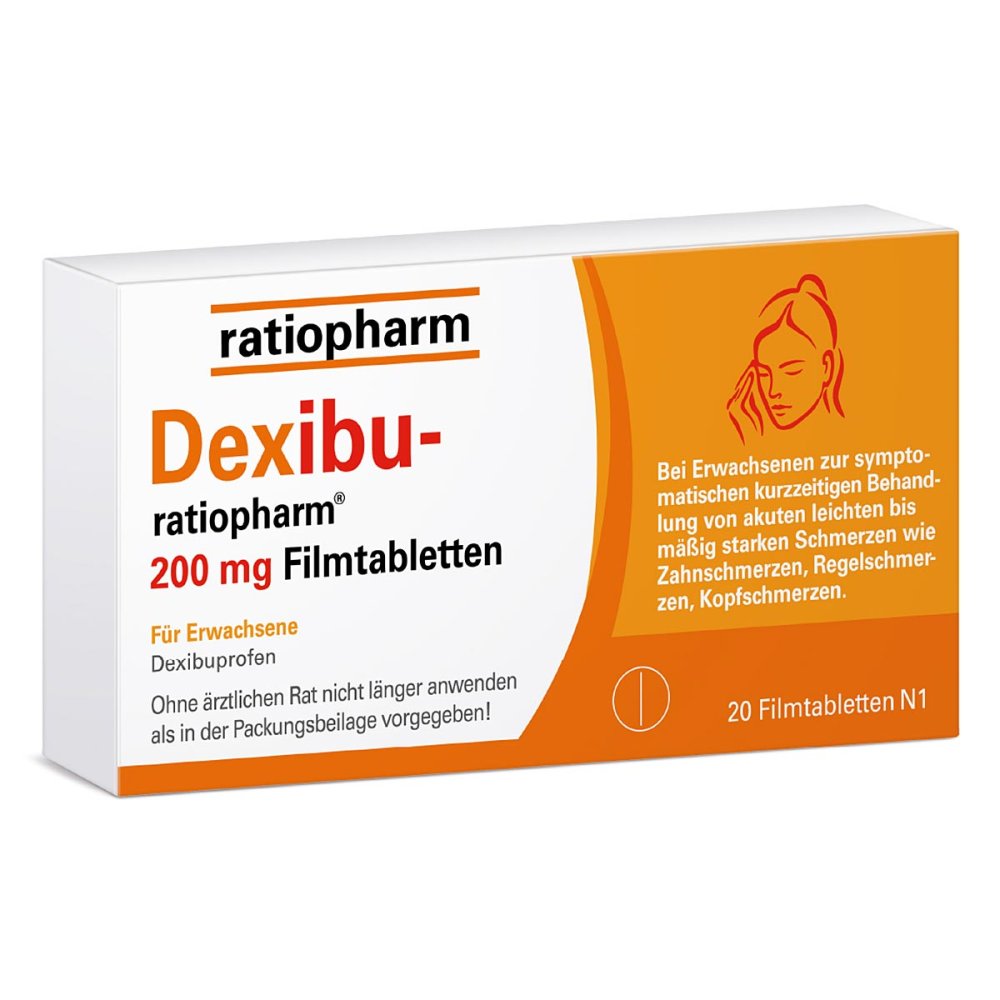 ratiopharm GmbH Dexibu-ratiopharm 200 Mg Filmtabletten 19185114
