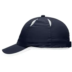 Sport Basecap Micro-Edge "MB6156" 6-Panel - navy/white