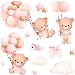 AUFKLEBER 100x154 cm Bären Ballons