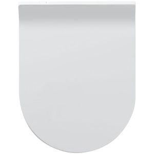 Tiger WC-Sitz Veiros 250980646, D-Form, aus Thermoplast, mit Absenkautomatik & Edelstahlscharnier, abnehmbar, weiß