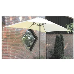 Garden Pleasure Sonnenschirm 250 x 145 cm beige beige, 250 cm