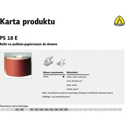 Klingspor, Schleifmittel, Roller auf Papier PS18E 150 mm Poper Gr. 100 (50 MB) (100)